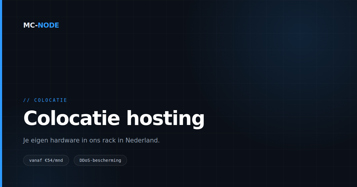 Colocatie in Nederland: je eigen hardware in ons datacenter