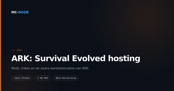 ARK server hosting: waarom je wereld steeds zwaarder wordt