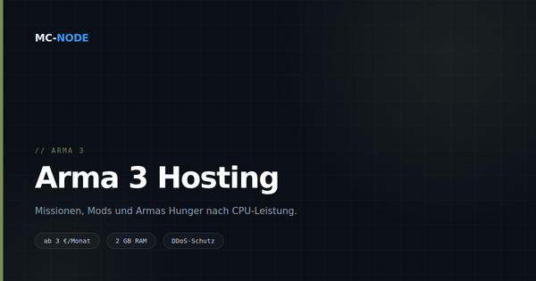 Arma 3 Server hosten: warum die CPU wichtiger ist als der RAM