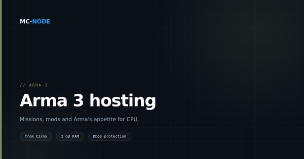 Arma 3 server hosting: why your CPU matters more than your RAM