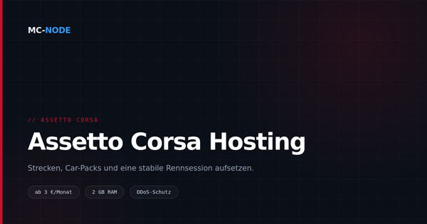 Assetto Corsa Server hosten: Inhalte, Sessions und warum Ping zählt