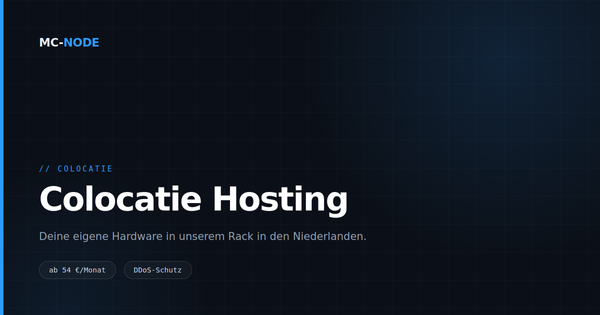 Colocation in den Niederlanden: eigene Hardware in unserem Rechenzentrum