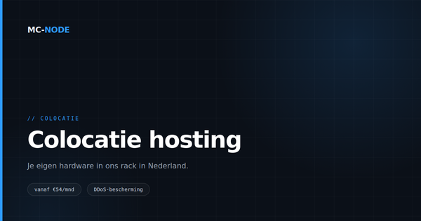 Colocatie in Nederland: je eigen hardware in ons datacenter