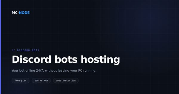 Discord bot hosting: keeping your bot online 24/7