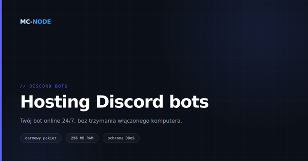 Hosting bota Discord: jak utrzymać bota online 24/7