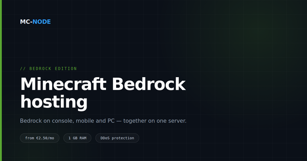 Minecraft Bedrock server: playing together on console, phone and PC