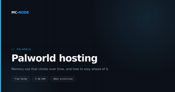 Palworld server hosting: why you should schedule restarts