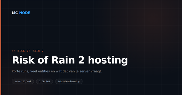 Risk of Rain 2 server hosting: korte runs, veel entities