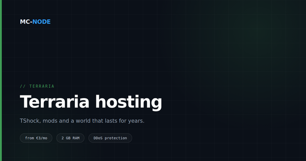 Terraria server hosting: vanilla, TShock or tModLoader?