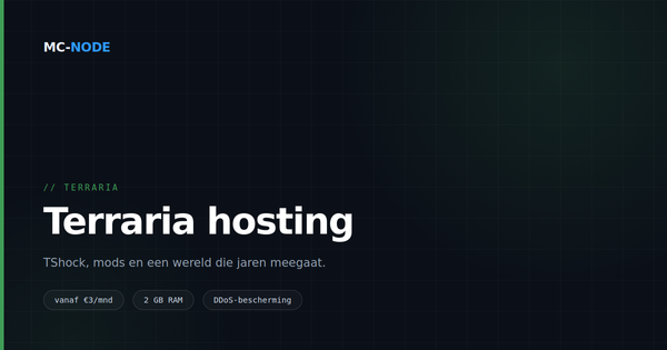 Terraria server hosting: vanilla, TShock of tModLoader?