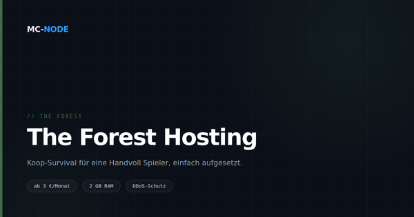The Forest Server hosten: Koop-Survival ohne Aufwand