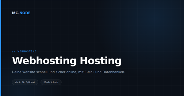 Webhosting oder VPS: was passt zu deiner Website?